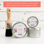 Furniture Wax - 100% Natural Sealant for Chalk Furniture Paint or Raw Wood, Light Protection, Easy To Apply, No Odor, Eco-Friendly - 7 Color Choices - Antiquing [Brown] (8 oz)