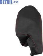 X AUTOHAUX Car Center Console Armrest Cover for Mazda 3 2014-2016 Faux Leather Interior Arm Rest Cover Elbow Cushion Pad Black Red Stitches