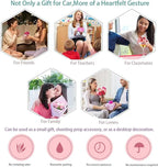 Mini Daisy Bouquet Car Vent Clip Air Freshener, Small Artificial Flowers Car Accessories, Reusable Essential Perfume Diffuser with Lemon & Blank Pad, Dashboard Yarn Floral Decor, Gift for Car(Style C)