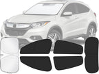 Car Window Shades for Honda HR-V 2016-2022 Accessories - Full Set 6PCS Side Window Sunshades with Memory Frame & Blackout Fabric, Privacy UV Shield for Camping/Travel