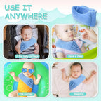 Torticollis Pillows for Infants - Neck Support Newborn Baby Carseat Head Positioner Toddler Plagiocephaly Cushion Traveling Sleep Correction Adjustable Soft Flannel