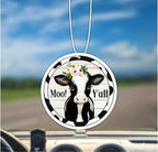Rawan Car Air Freshener, Funny Cow Car Accessories, Hanging Fresheners for