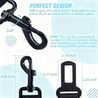 Dog Seat Belt,Set Retractable Dog Car Harness Adjustable Dog Seat Belt for Cars, Trucks, SUVs Nylon Pet Safety Seat Belts Heavy Duty（Black）
