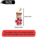 Daisy Bottle Car Air Freshener Clips, 2 Pcs Cute Daisy Car Air Vent Clip, Coquette Auto Air Conditioning Outlet Diffuser Perfume Clips, Interior Decoration (Rose, one size)