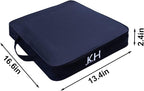Black Stadium Seat Cushion 2 Pack, Boat Canoe Kayak Seat Cushion, Bleacher Seat Cushion, Portable and Extra Thick Cushion for Any Outdoor Events