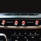 Cute Mushroom Car Air Freshener Vent Clips,4pcs Red Mushroon Refillable Car Air Freshener Decorative Clips Car Diffuser,Providing Bloom Car Scent