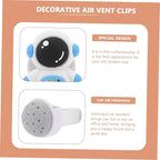 Vaguelly 2 Sets Car Dashboard Decorations Astronaut Air Diffuser Air Car Vent Clips Decorative Air Conditioning Outlet Fresheners Vent Clips Auto Accessories