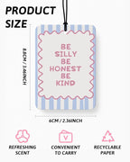 Girly Car Air Freshener 4 Pcs Coconut Scented, Inspirational Daily Affirmations Car Accessories Mirror Decor for Women, Long Live Girlhood Hanging Air Freshener for Cars Closet Drawer Books