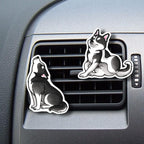 WIRESTER Fresh Scented Car Air Freshener Vent Clip, Decorative Accessories, Interior Decoration for Cars - Cow Cute, Fish, Baby Horse, Flower, Heart