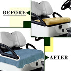 YOKYHOM Golf Cart Seat Covers for 2/4-Seater, Microfiber Seat Towel Blanket, Keeps Seats Cool, Clean & Comfortable, Fits EZGO, Club Car, Yamaha, 51"x31"