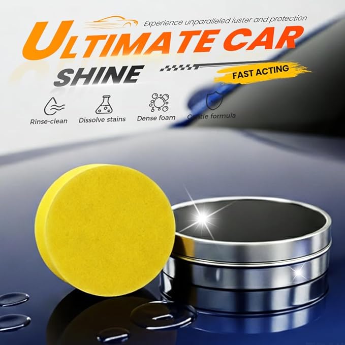 Titanium Ceramic Wax Cream, 2026 Upgrade Ceramic Wax, Auto Car Coating Polishing Waxes, Auto Car Scratch Repair Paste, Vehicle Paint Care with Sponge, Lasting, Easy Application (3, L)