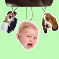 Custom air fresheners with picture- Double Sided Photo Personalized Car Scents Air Freshener, Smell Air Fresheners With Picture for Wardrobe, Bathroom,Hanging Ornaments (Crop)