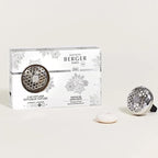 Maison Berger Car Diffuser Set – Refillable Vent Clip, Ceramic Refill, Made in France - Luxury Auto Scent - 4-Week Diffusion - Elegant Air Freshener for All Car Vents (Festive Fir)
