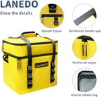 Lisa Lunch Soft Cooler 20/36 Can, Insulated Bag Portable Ice Chest Box for Lunch, Beach, Drink, Beverage, Travel, Camping, Picnic, Car, Trips, Cooler Leak-Proof