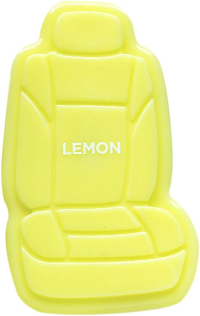 FH Group Air Freshener Vent Clips, Mini Car Seat Covers Design, (Lemon Scent)-3PK