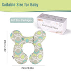 KAKIBLIN Baby Travel Pillow, Baby Neck Pillow Babies Head Support for Car Seat, Babies Neck Support Pillows for Car Seat, Stroller, Pushchair, Circle