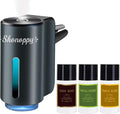 Smart Car Air Freshener Diffuser,Car Aroma Diffuser Air Freshener Spray Automatic with 6PCS Cologne Aromatherapy Oil (Grey 3PCS)