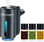 Smart Car Air Freshener Diffuser,Car Aroma Diffuser Air Freshener Spray Automatic with 6PCS Cologne Aromatherapy Oil (Grey 3PCS)