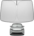 Proadsy Windshield Sun Shade for Toyota Prius 2023 2024 2025 2026 4-Layer Foldable Front Sunshade Protector Sun Visor Blocks UV Rays Keep Car Cooler