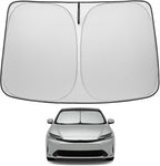 Proadsy Windshield Sun Shade for Toyota Prius 2023 2024 2025 2026 4-Layer Foldable Front Sunshade Protector Sun Visor Blocks UV Rays Keep Car Cooler