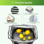 Iknoe Large Cooler Bag Collapsible 24 Can Insulated Bags Leakproof Lunch Cooler Tote with Multi-Pockets for Adult Insulated Thermal Bag for Beach, Picnic, Office Work(Stripe)