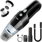 Handheld Vacuum Cordless Car Vacuum Cleaner 11000PA High Power Portable 1.4lbs Lightweight Rechargeable with 2 Filter Multi-Nozzles for Home Office Pet Hair Dust