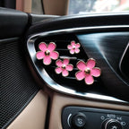 4pcs Pink Flower Air Vent Clips Car Air Freshener,Girly Daisy Flower Car Accessories for Women,Lavender Car Scent Decorations Refillable Clips On Air Freshener