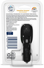 Glade PlugIns Car Air Freshener Starter Kit, Hawaiian Breeze, 1 Warmer + 4 Refills