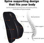 Lumbar & Neck Pillow Set, Car Headrest & Lumbar Support Cushion - Memory foam for pain relief, Ideal for Long Sitting, Travel, Driving, Office, Gaming Chair-Easy to Attach, detachable washable