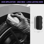 YeewayVeh 6Pcs Car Wheel & Tire Brush Kit, Professional Wheel Detailing Kit with Scratch-Free Rim Brush, Tire Brushes, Detailing Brush, Microfiber Towel & Tire Shine Applicator Pad, Vibrant Purple