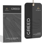 3PCS Greed Disposable Air Fresheners for Men | Long Lasting Car Air Freshener with Greed Fragrance | Lasts for 2 Weeks | Strong Car Perfume with Odour Eliminating Technology | by Perfa