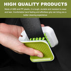 Car Seat Belt Cleaning Brush, U-Shaped Auto Interior Washing Brush with Double-Sided Bristles, Closeable Safety Belt Bristle Scrubber Cutlery Cleaner Brush for Car Home (2 PCS)