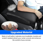 Autorder Center Console Armrest Cover for 2021-2025 2026 Jeep Grand Cherokee L Accessories Armrest Cover Anti-Scratch Middle Console Pad Leather Armrest Protector