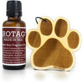 Arotags Dog Wooden Car Air Freshener - Long Lasting Backwoods Birch Scent Diffuses for 365+ Days - Includes Paw Print Hanging Mirror Diffuser and Fragrance Oil - 100% American Made
