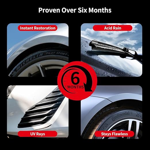 Restorer for Cars Revive Faded Plastic, Rubber Vinyl Ultimate Solution for Car Trim Restoration Protection Plastic Restorer- Ultimate Car Detailing Solution - Resists Water, UV Rays, Dirt (1Pack)
