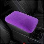 Fluffy Car Armrest Cover, Universal Car Center Console Pad, Car Armrest Seat Box Cover Decor Accessories For Women Men, Armrest Seat Box Cover Protector For Most Vehicle, SUV, Truck, Car (Purple)