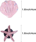 8Pcs Shell and Starfish Car Air Vent Clips, Colorful Ocean Series Car Air Freshener Vent Clip, Cute Car Interior Decoration Accessories(1.6inch/4cm)