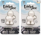 Little Joe 96401 New Car Scent Car Air Freshener Clips to A/C Air Vent Uses Alcohol-Free Fragrance Oil is Non-Hazardous and Non-Toxic Plastic, Pack of 2