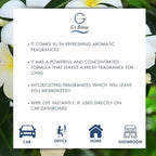G's Breeze Champa Air Freshener - Captivating Floral Aroma Inspired by Champa Flower - Long-Lasting Fragrance - Relaxing Scent for Home, Office & Car - Refreshing & Tranquil Atmosphere for Relaxation