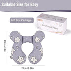 KAKIBLIN Baby Neck Pillow,Upgraded Baby Support Pillow, Head Pillow,Travel Pillow for Car Seat, Stroller, Pushchair,Travel (Star)