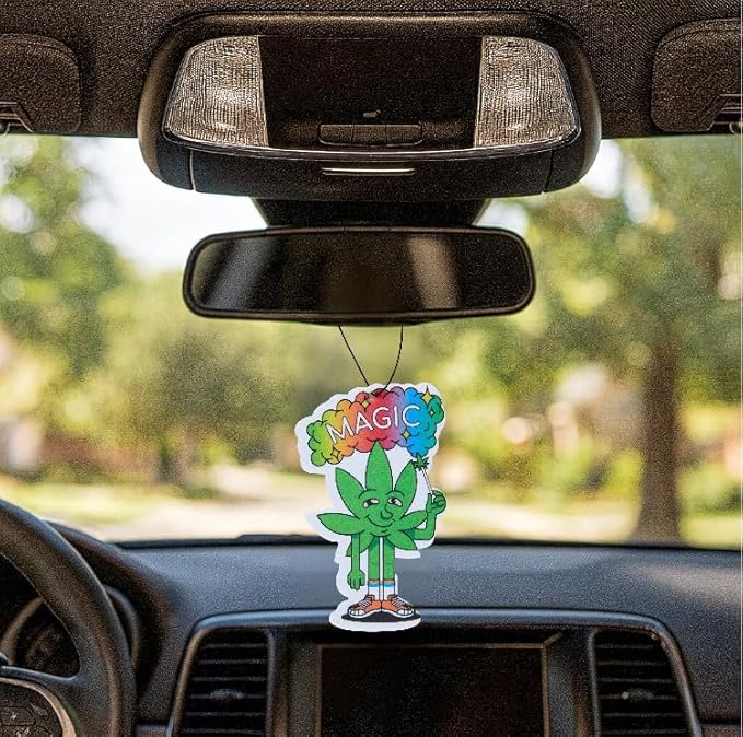 Funny Naughty Unique Car Air Fresheners Scented With Premium Oils By Fresh Fresheners (Magic Marijuana)