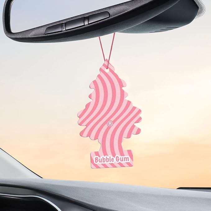 LITTLE TREES Car Air Freshener | Hanging Paper Tree for Home or Car | Bubble Gum