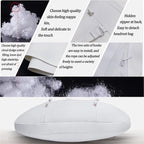 Seat Headrest Neck Pillow for Tesla Model 3 ModelY/S/X Uniquely Designed Neck Pillow Seat Headreck Cushion Nappa Leather Neck Support Car Accessories (H-White-1pcs)