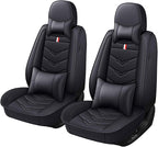 Car Seat Cover 2 Seats for Chevrolet Camaro 2000-2024, Durable Wear Resistant Waterproof Vehicle Cushion Covers, Breathable No Odor Premium Leather Vehicle Seat Covers.(Luxury,Black)