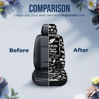 GENANY Horror TV Series Car Seat Covers Set of 2, Breathable Front Seat Covers for Truck Sedan SUV, Fantasy Movie Car Accessories, Horror Gift for Women Men