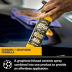 Resist Graphene Spray Coating - UV Ceramic Coating for Cars - Advanced 2-in-1 Hybrid Formula for Incredibly Slick, Glossy Finish - Graphene Ceramic Coating Protection for Car, Boat, RV (16oz (2 Pack))