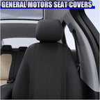 YoRise 2PCS Car Seat Covers, Comfortable Breathable Front Seat Covers, Highly Elastic Automotive Seat Protector Cover Accessories for RV, SUV, Truck, Sedan (Black)