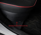 EKR Rav4 Seat Covers Custom Fit for Toyota Rav4 (Hybrid) Woodland/Limited 2026, Leather Car Seat Cover Full Set for SUV,Faux Leather(Black with Red Piping)