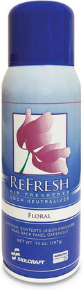 Skilcraft Refresh Deodorant Air Freshener, 14 Oz Spray (AbilityOne 6840-00-721-6055)
