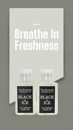 1 OZ Premium Car Diffuser Refill Oil – 2 Pack Long Lasting Fragrance Oil for Car, Home & Office | Compatible with Most Diffusers | Fresh, Pleasant Scent for Every Space (Black Ice x 2)